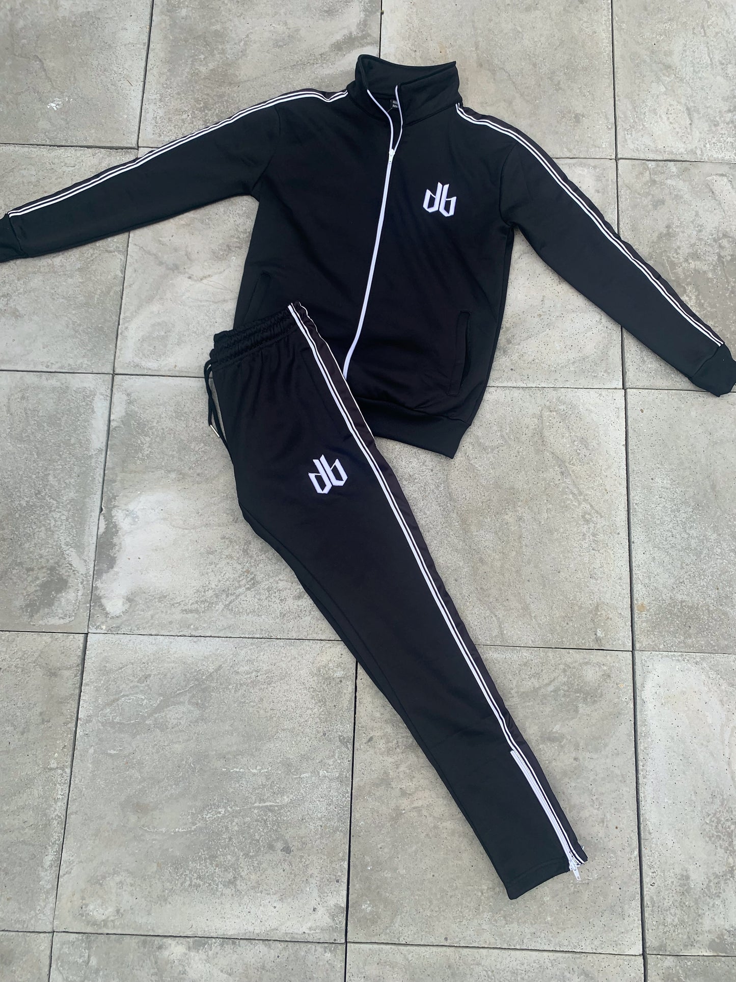 Black DB ICON Trackset Bottoms